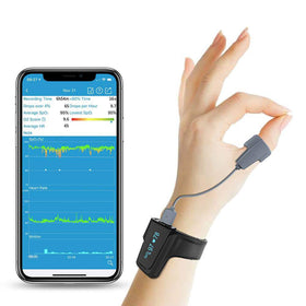 Checkme O2 Max | Komfortabelt oksymeter for håndleddet, med lang batterilevetid, for kontinuerlig overvåkning av oksygennivået i blodet.